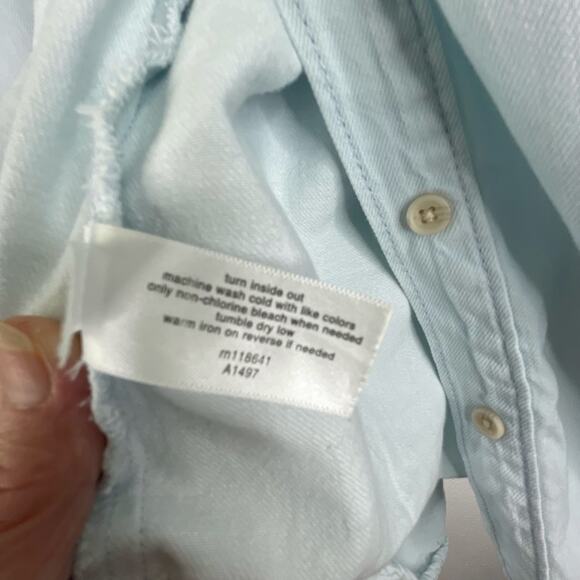 Lane Bryant Light Wash Denim Button Down Shirt Women's 14/16 western - Picture 8 of 11